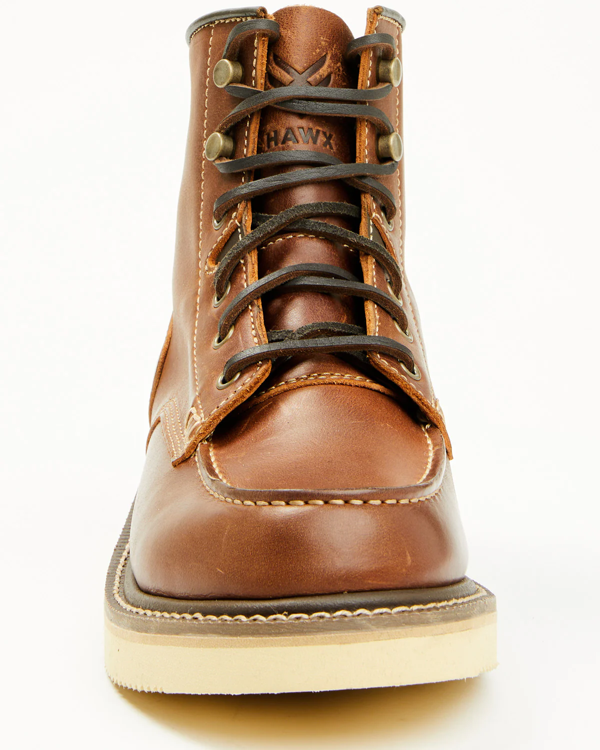 Men's 6" Lace-Up Moc Work Boots - Soft Toe - Image 4