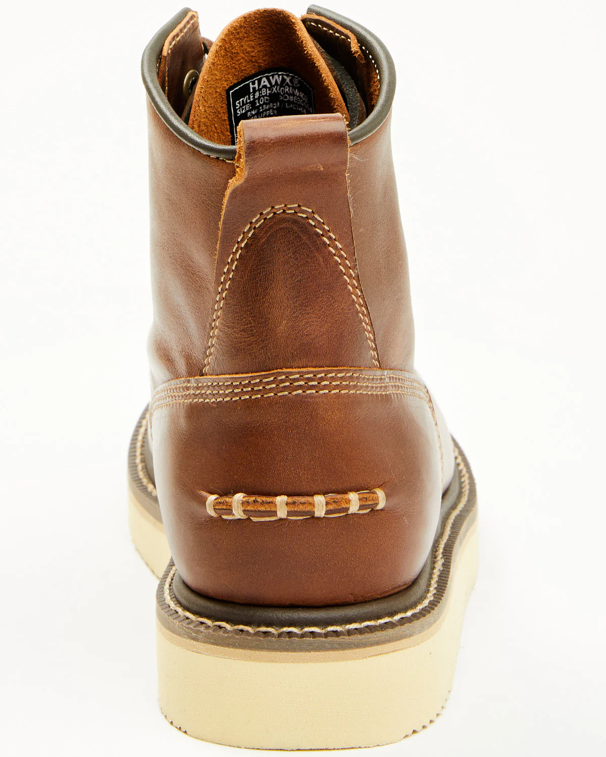 Men's 6" Lace-Up Moc Work Boots - Soft Toe - Image 5