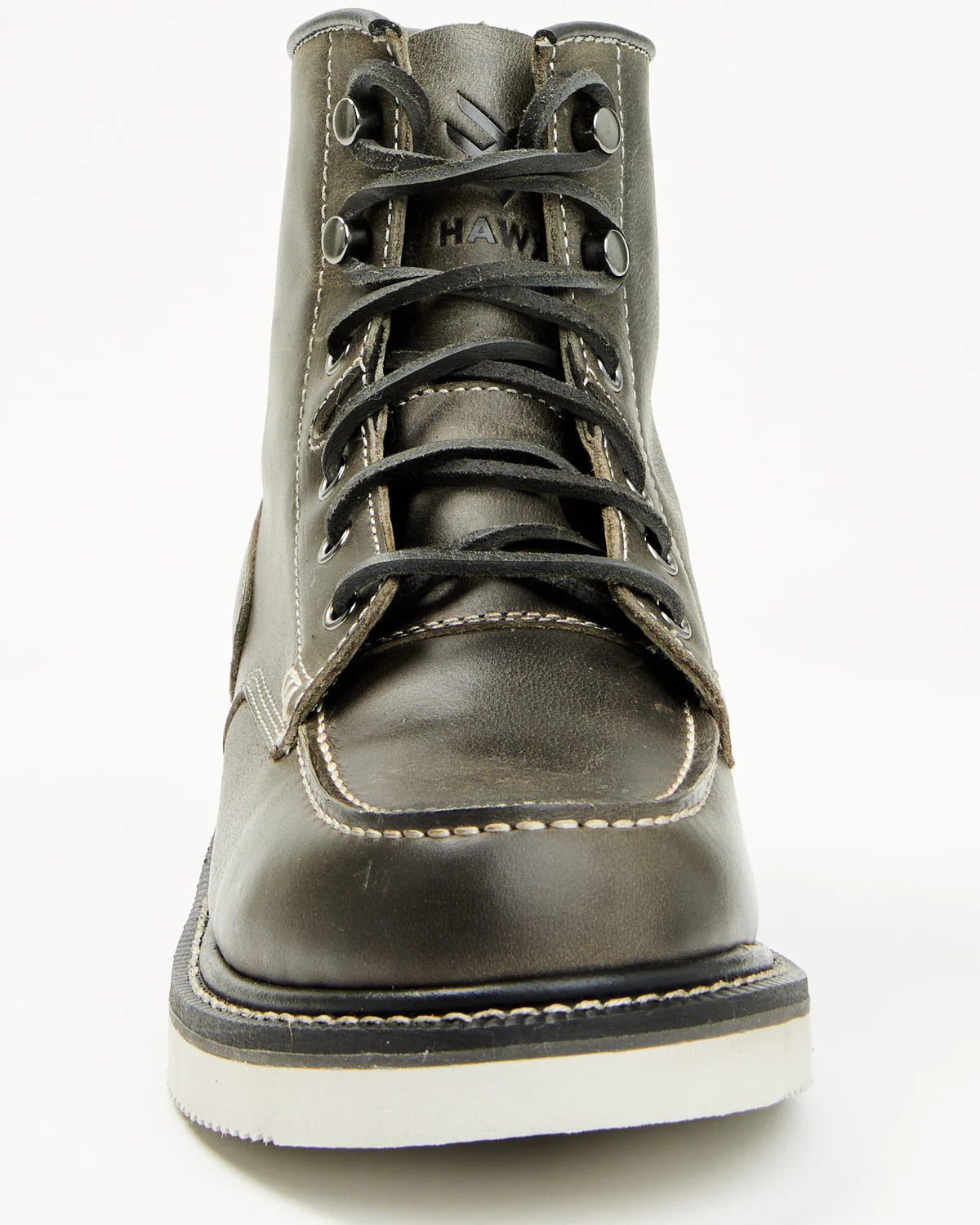 Men's 6" Lace-Up Moc Work Boots - Soft Toe - Image 4