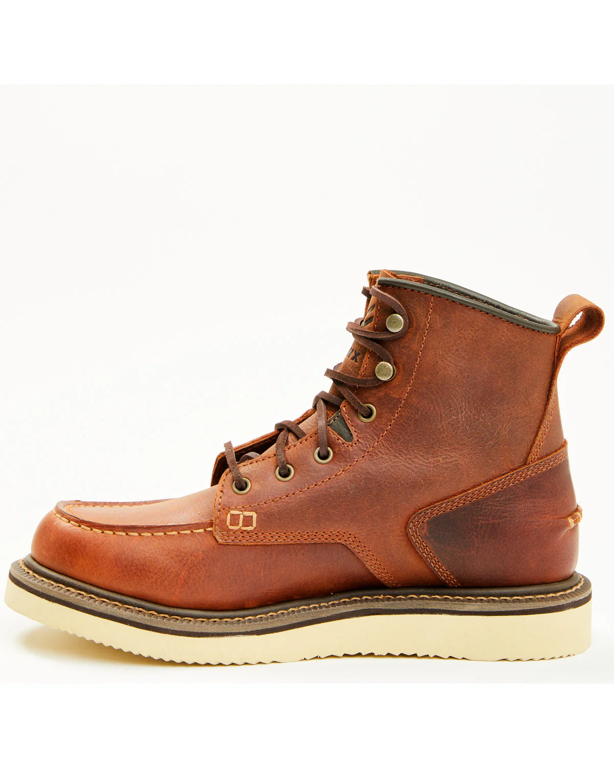 Men's 6" Lace-Up Moc Work Boots - Soft Toe - Image 3