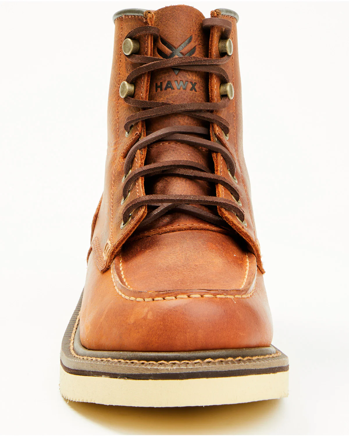 Men's 6" Lace-Up Moc Work Boots - Soft Toe - Image 4