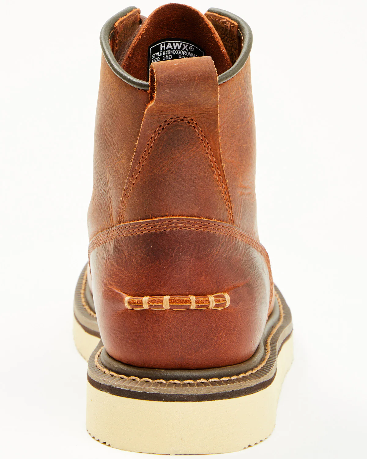 Men's 6" Lace-Up Moc Work Boots - Soft Toe - Image 5