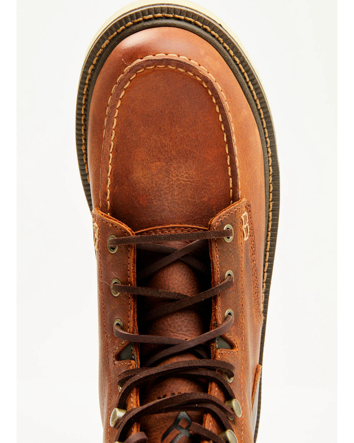 Men's 6" Lace-Up Moc Work Boots - Soft Toe - Image 6