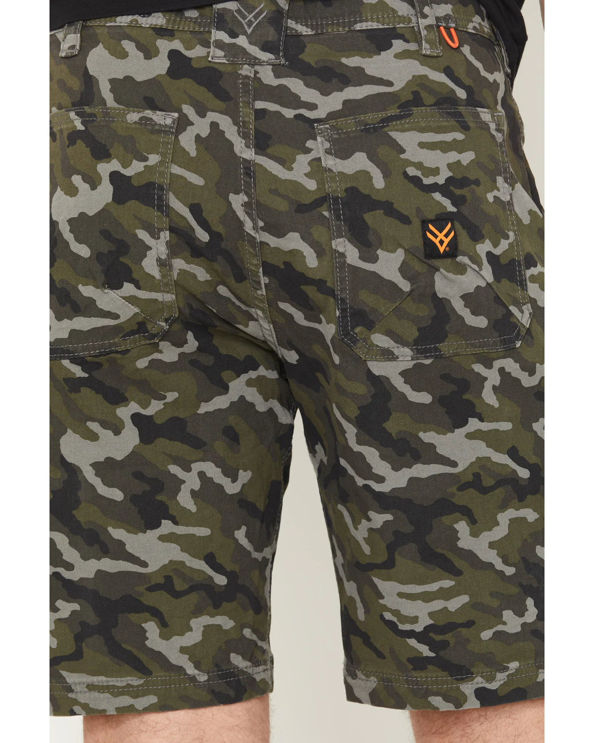 Men's Chip Camo Print Flat Front Work Shorts - Image 4