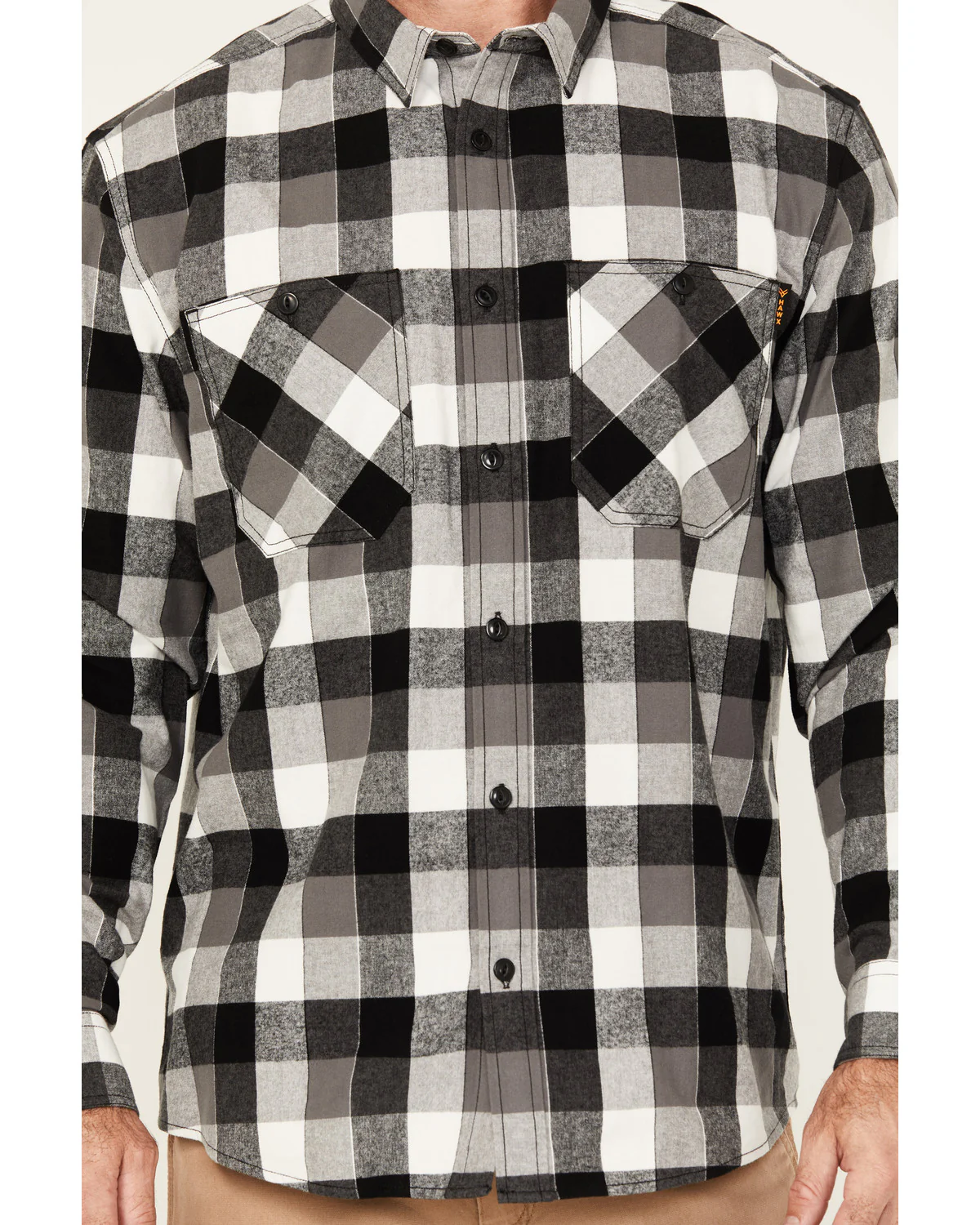 Men's Christopher Plaid Print Long Sleeve Button-Down Flannel Shirt - Image 3