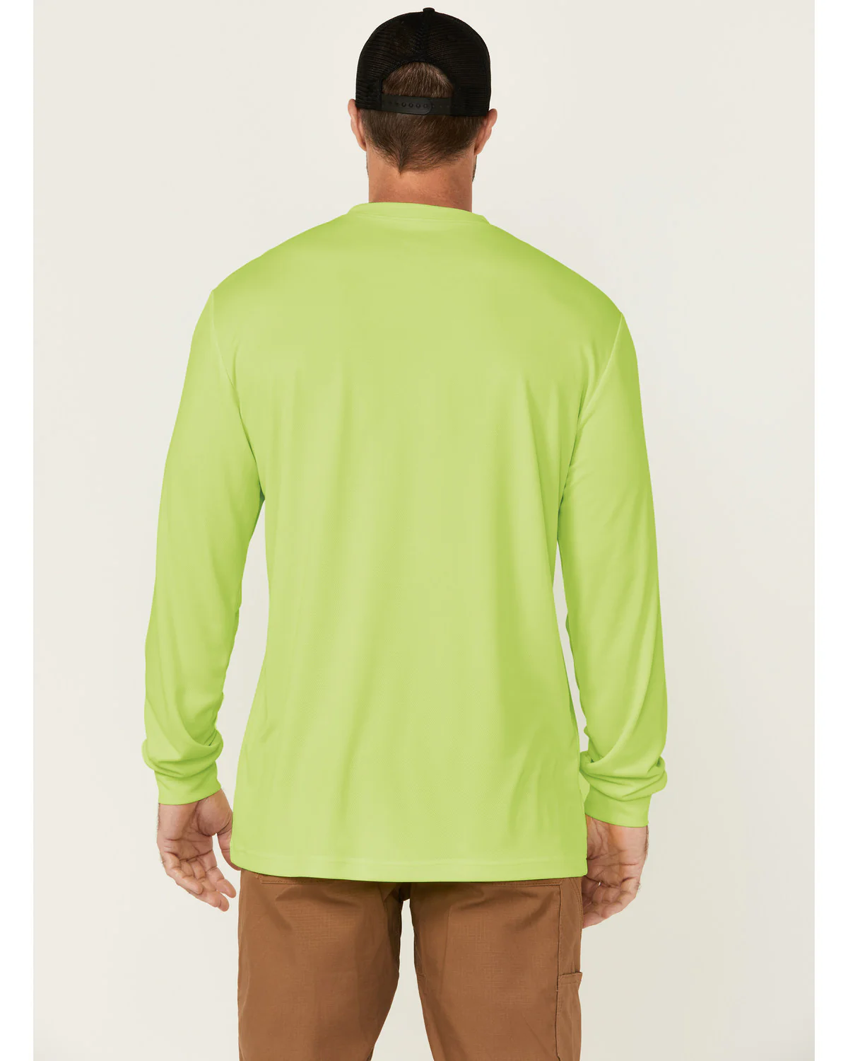 Men's Enhanced Visibility Long Sleeve Work T-Shirt - Image 4