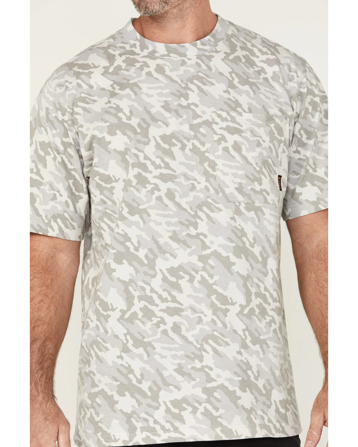 Men's Forge Camo Print Short Sleeve Work Shirt - Image 3