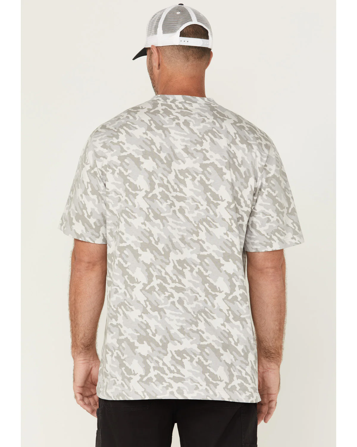 Men's Forge Camo Print Short Sleeve Work Shirt - Image 4