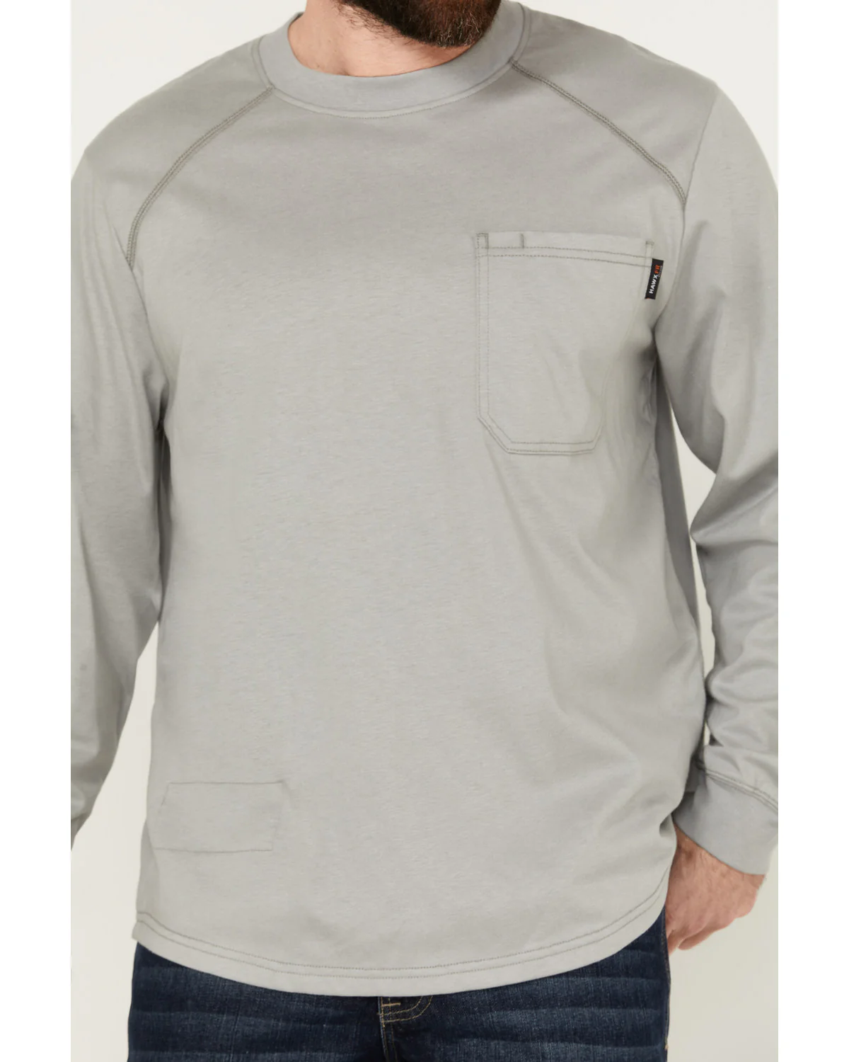 Men's FR Long Sleeve Pocket Work T-Shirt - Image 3