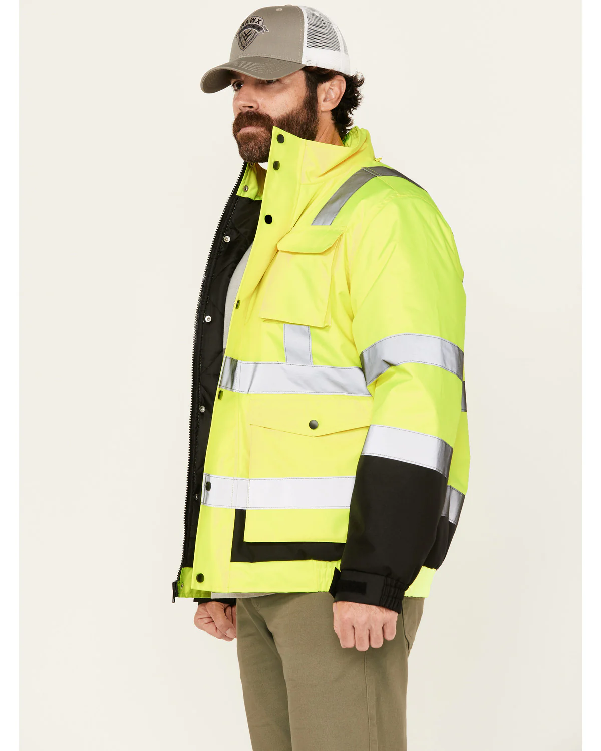 Men's Hi-Vis Bomber Jacket - Tall - Image 3