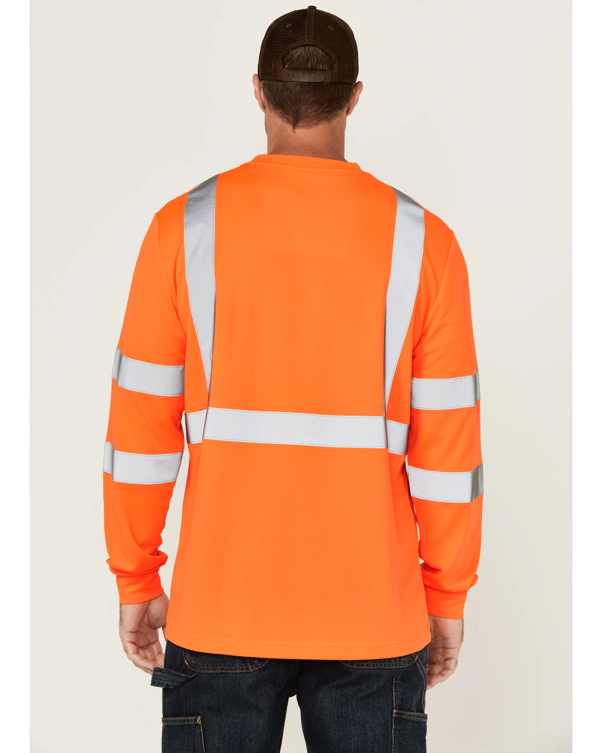 Men's Hi-Vis Reflective Long Sleeve Work T-Shirt - Big - Image 4
