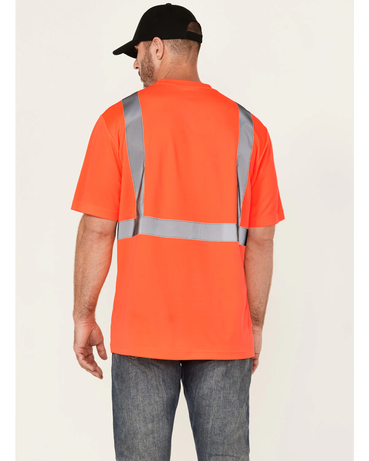 Men's Hi-Vis Reflective Short Sleeve Work T-Shirt - Big - Image 4