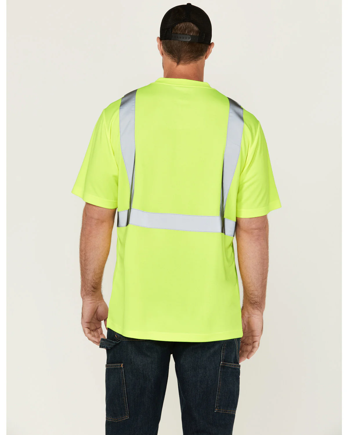 Men's Hi-Vis Reflective Short Sleeve Work T-Shirt - Big - Image 4