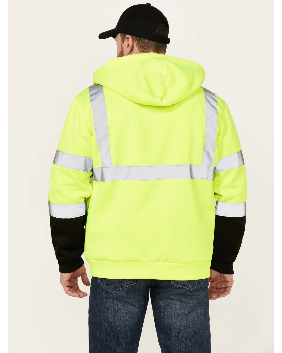 Men's High Vis Hooded Jacket - Big - Image 4