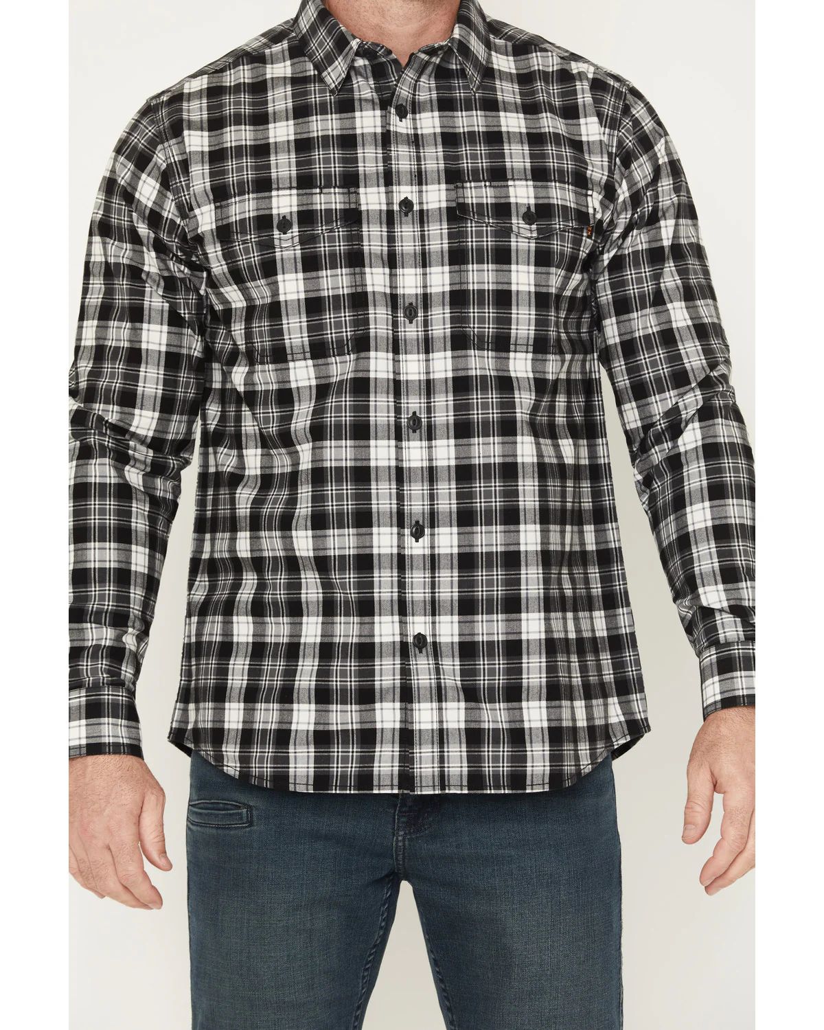Men's Pike Plaid Print Long Sleeve Button-Down Flannel Shirt - Image 3