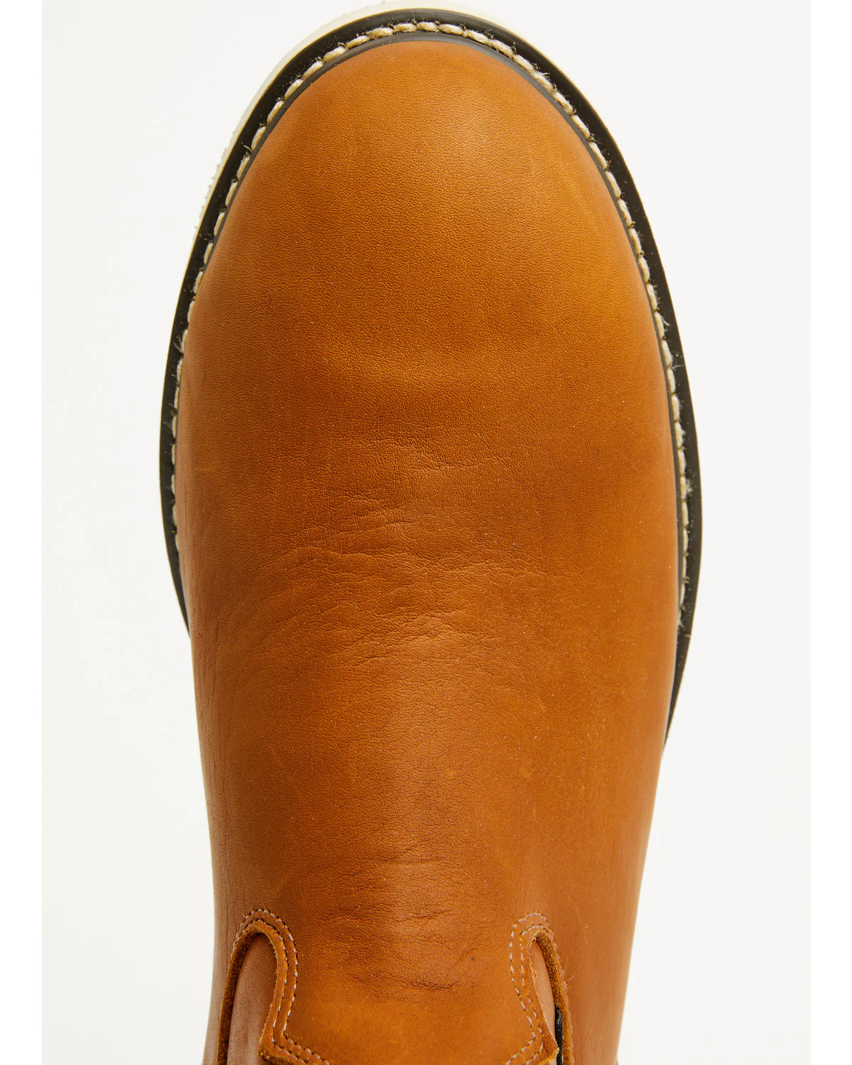 Men's 10.75" Pull-On Barnyard Leather Work Boots - Composite Toe - Image 6