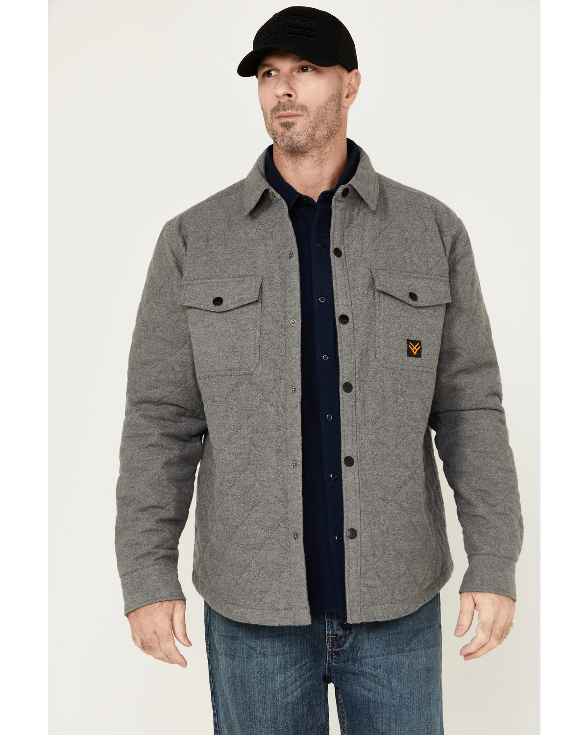 Men's Quilted Flannel Shirt Jacket - Image 5