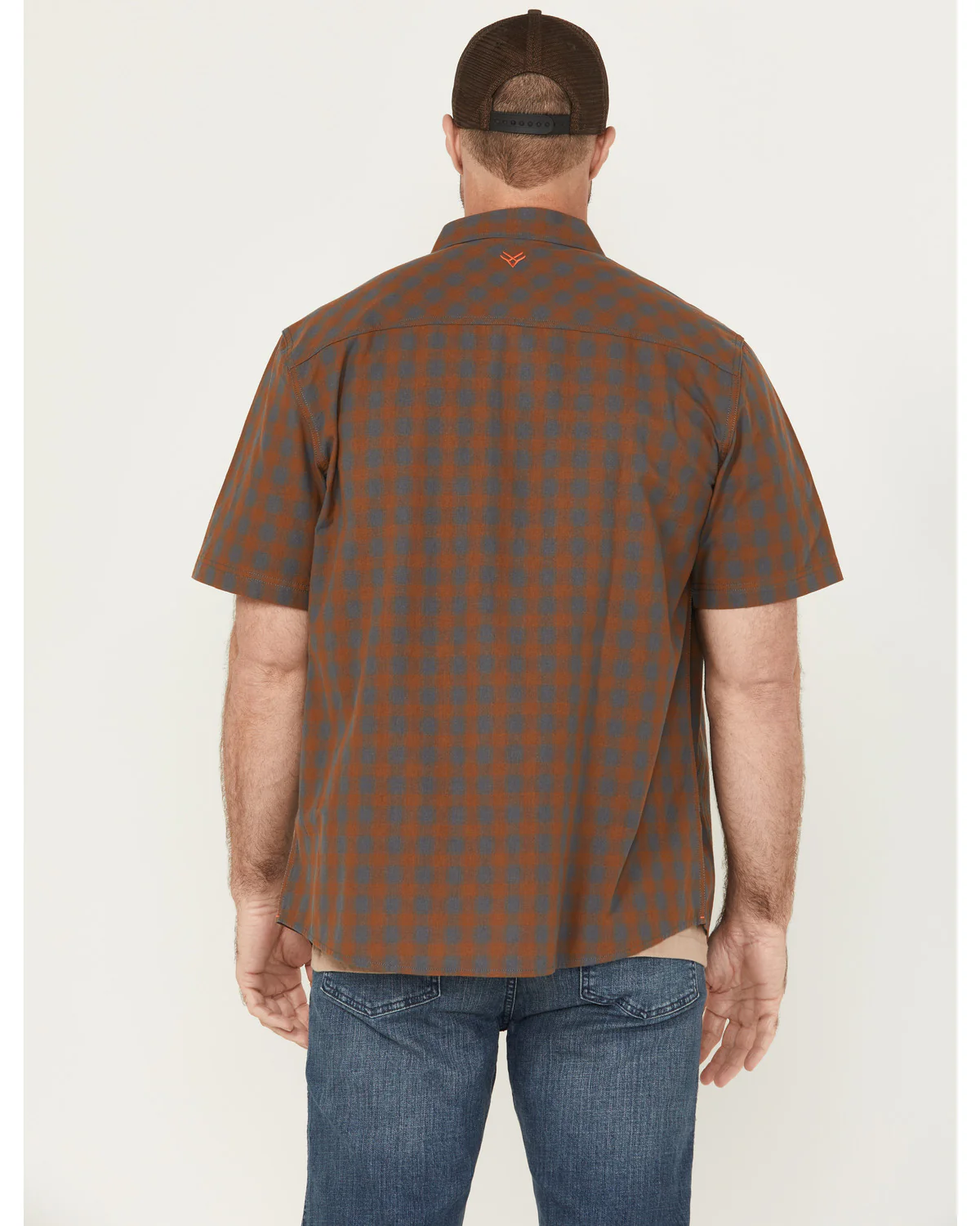 Men's Tanaka Plaid Print Short Sleeve Button-Down Shirt - Image 4